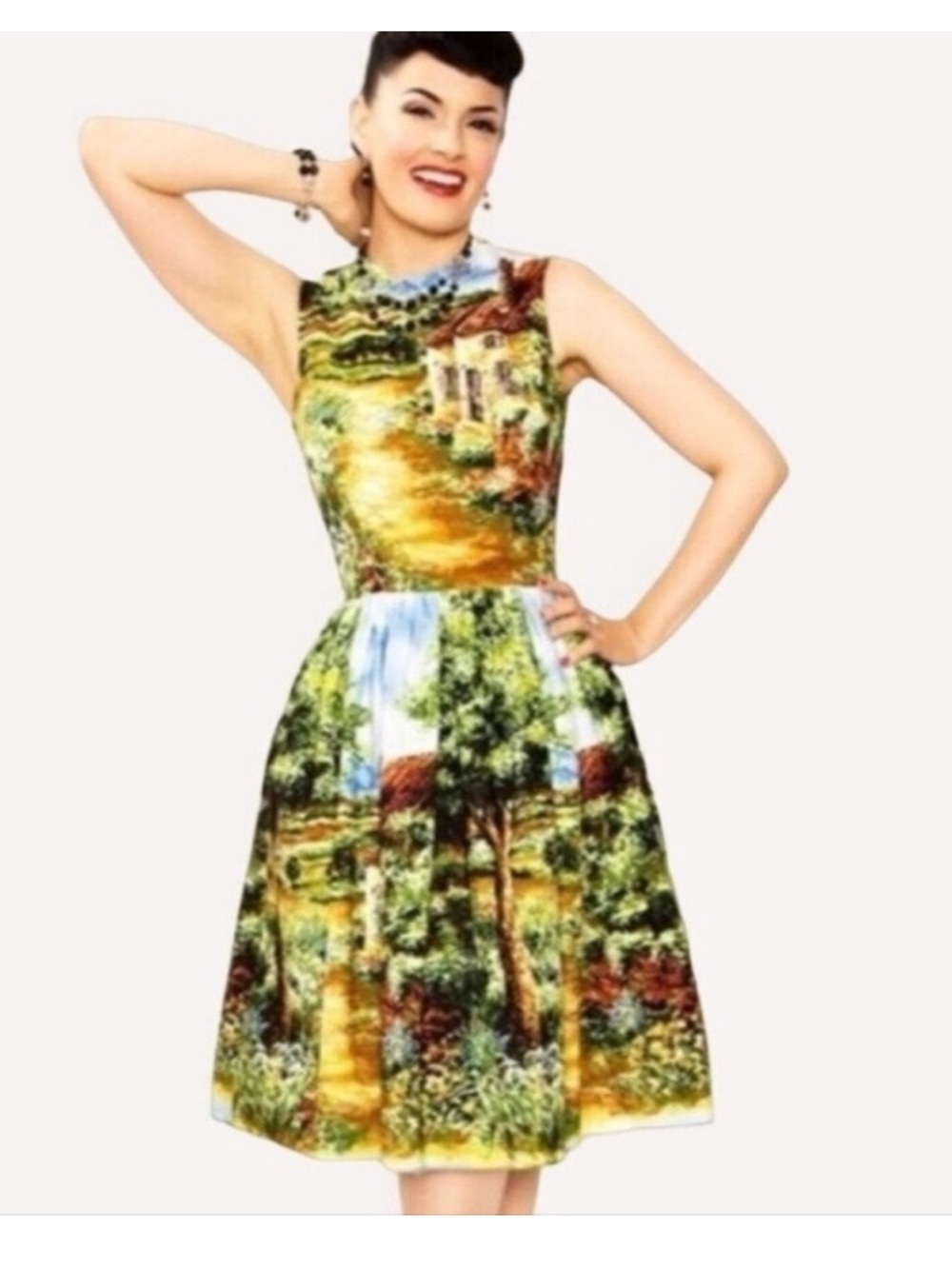 Bernie Dexter Osteley Dress in Country Cottage Print - Size XS